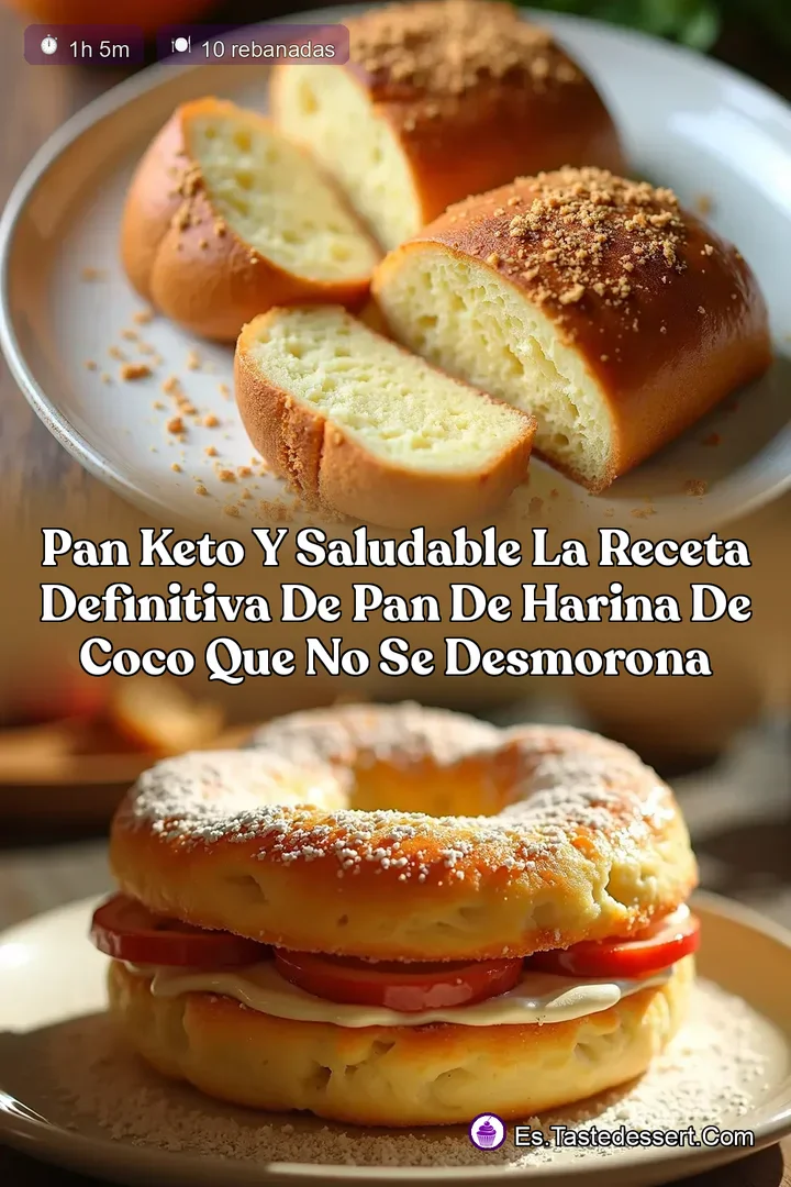 Pan Keto y Saludable La Receta Definitiva de Pan de Harina de Coco Que No Se Desmorona