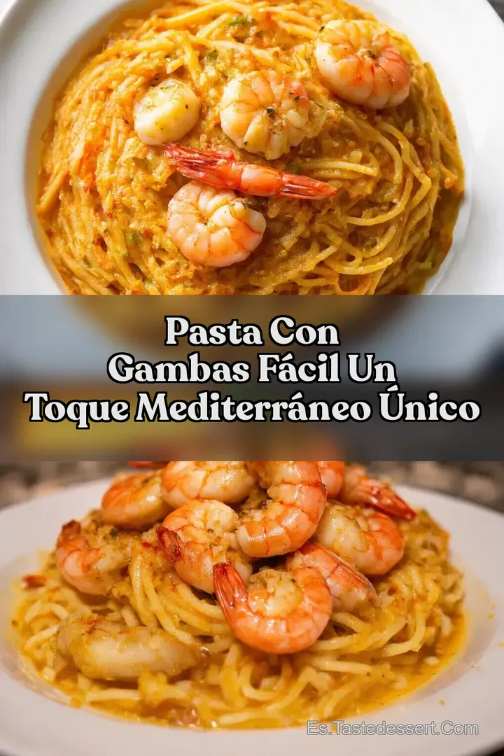 Pasta con Gambas F&aacute;cil Un Toque Mediterr&aacute;neo &Uacute;nico