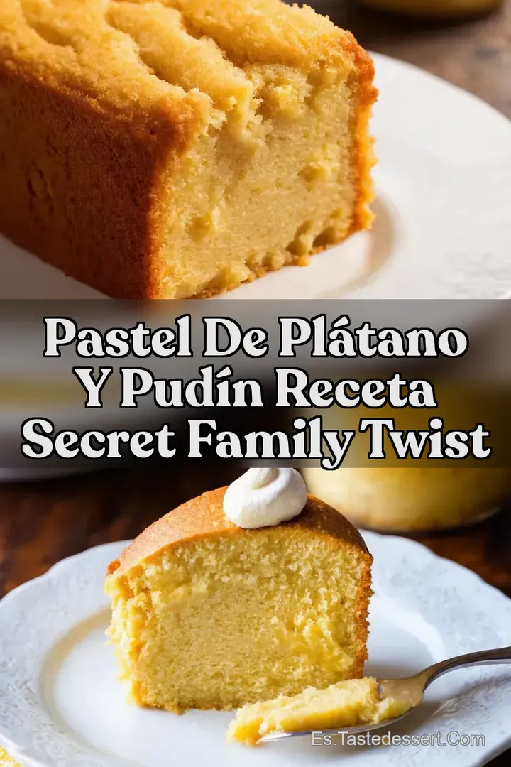 Pastel de Pl&aacute;tano y Pud&iacute;n Receta Secret Family Twist