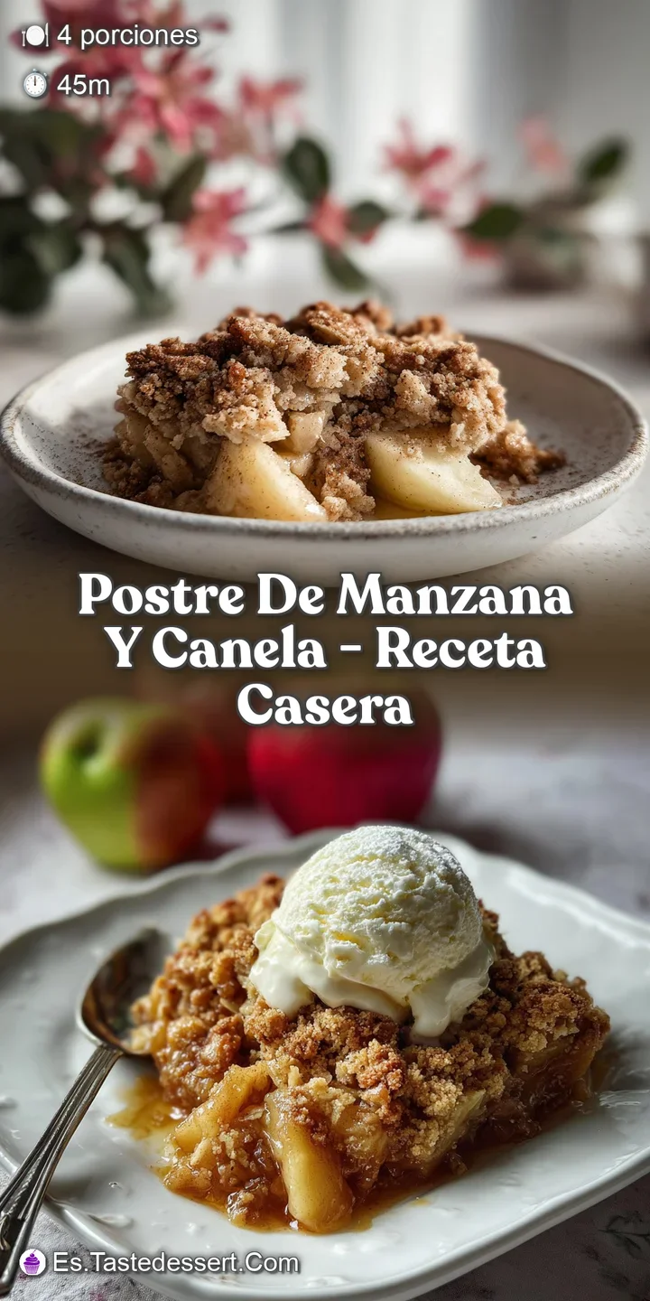 Close-up reveals a flaky oat topping, juicy baked apples, and a hint of cinnamon. Warm, comforting, and utterly delicious ...