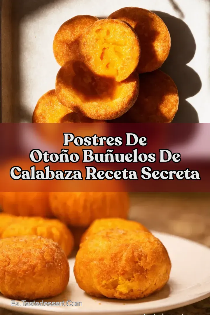 Postres de Oto&ntilde;o Bu&ntilde;uelos de Calabaza Receta Secreta