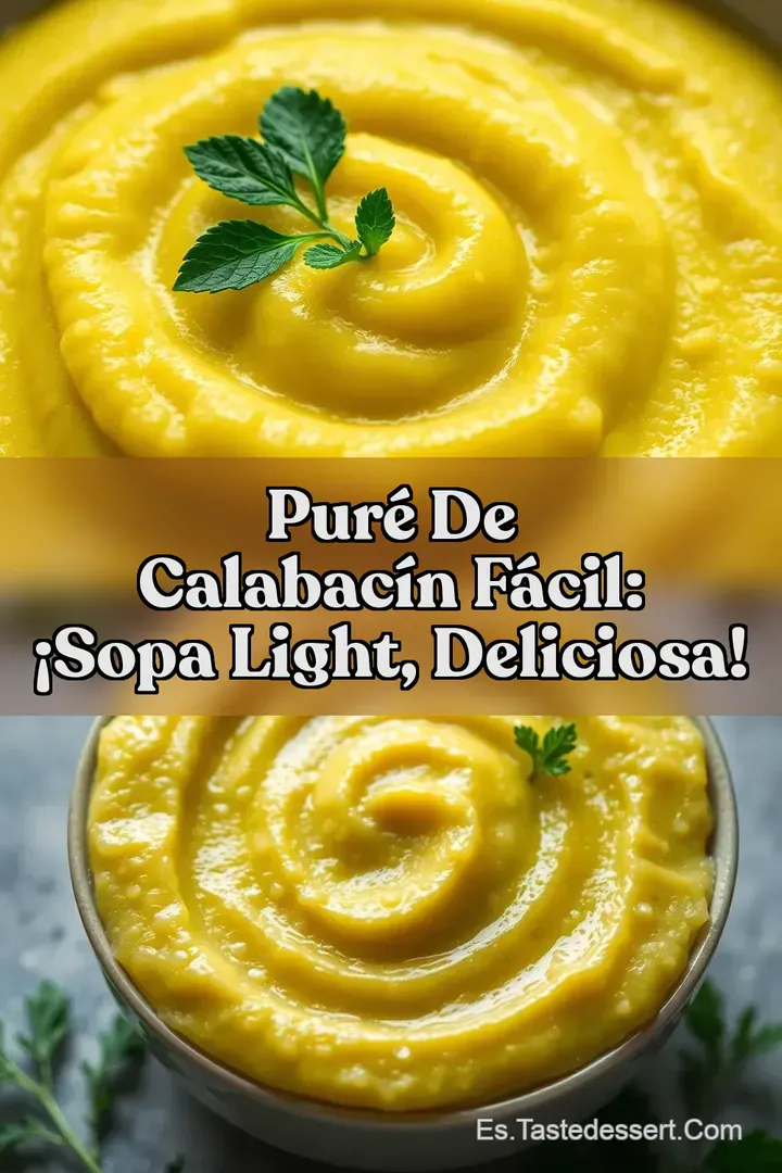 Pur&eacute; de Calabac&iacute;n F&aacute;cil: &iexcl;Sopa Light Deliciosa!