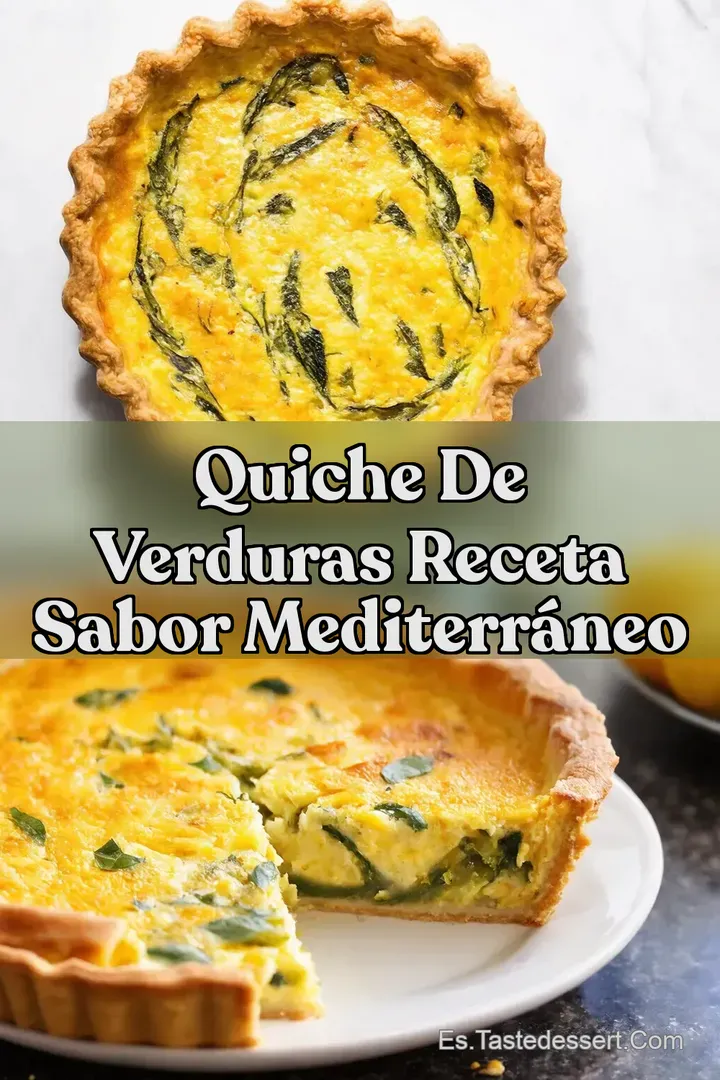 Quiche de Verduras Receta Sabor Mediterr&aacute;neo