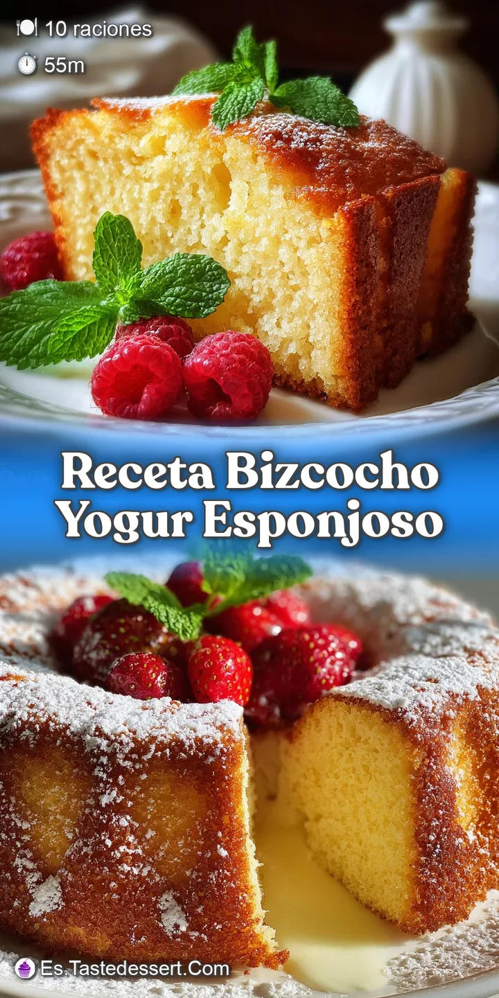 Close-up of yogurt cake showing moist crumb and slightly browned top. Hints of vanilla and a delicate, soft texture.