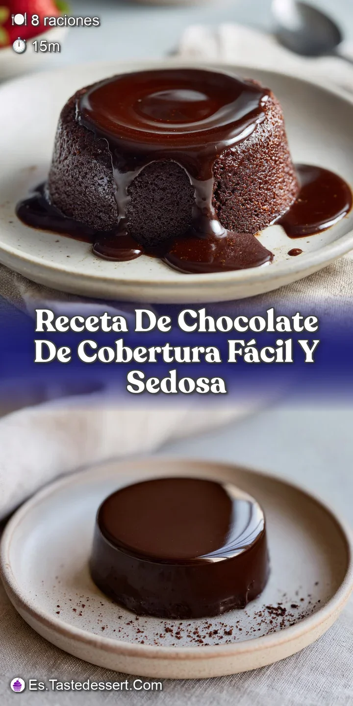 Close-up of velvety, dark chocolate ganache; its satiny sheen invites a taste of its smooth, rich texture; deeply alluring.