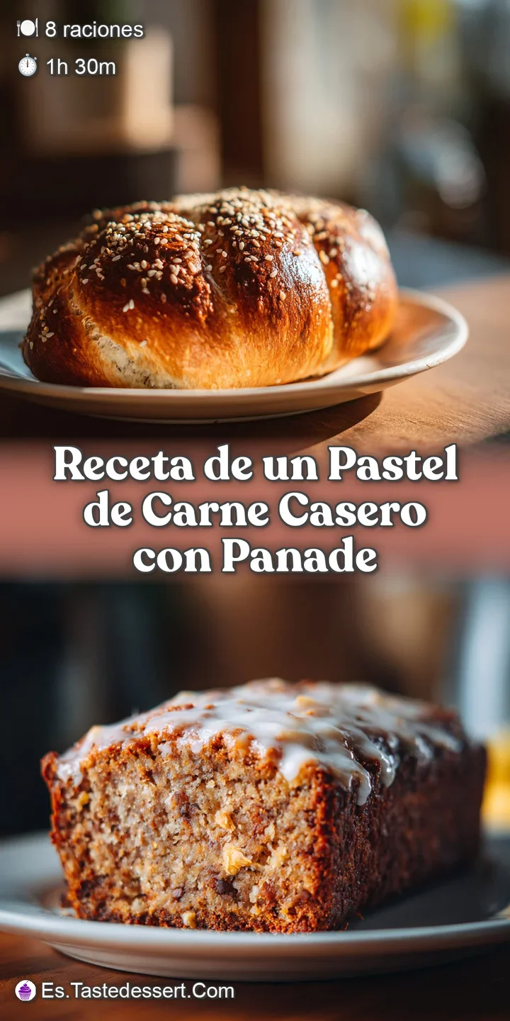 Close-up reveals the rich, textured surface of meatloaf with browned edges and flecks of herbs, hinting at savory aromas.