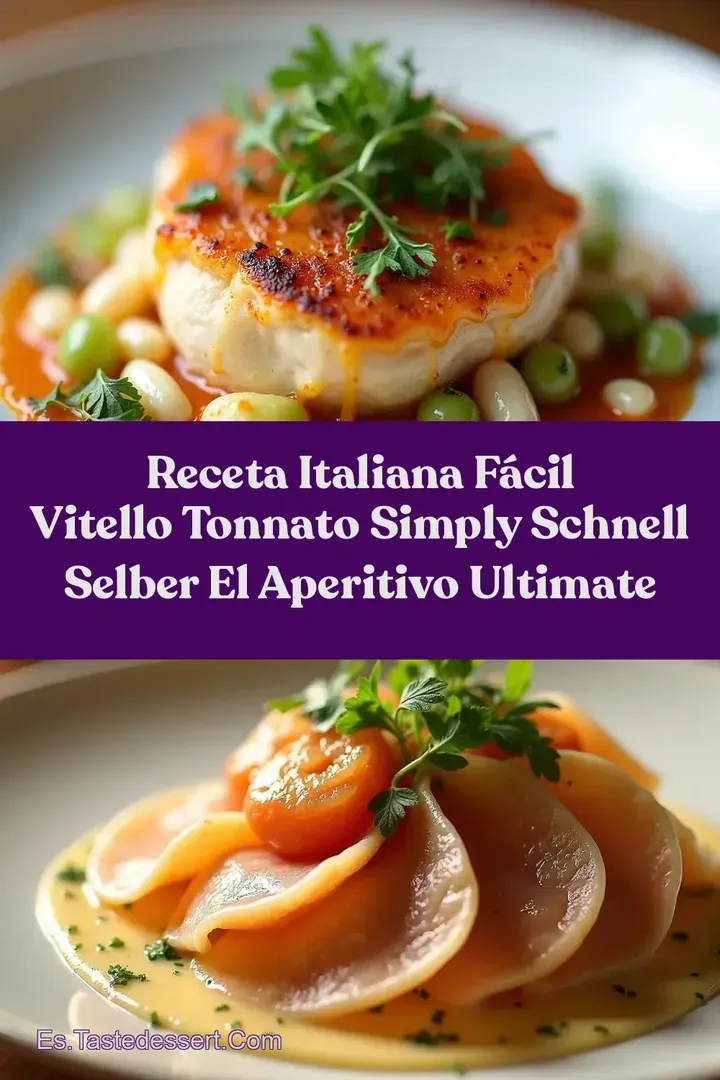 Receta Italiana F&aacute;cil Vitello Tonnato simply schnell selber El Aperitivo Ultimate