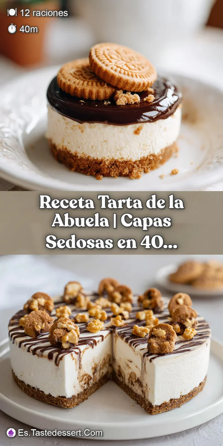 Close-up of a slice of tarta de la abuela, highlighting the creamy layers and rich chocolate cookies. Mouthwatering texture.