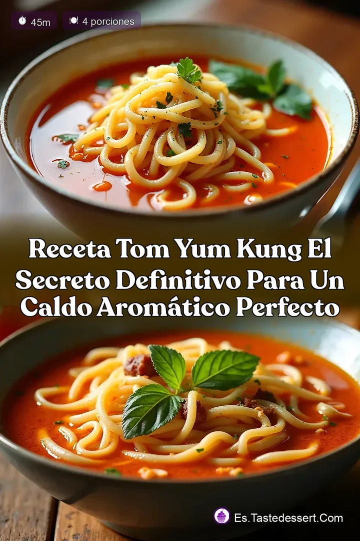 Receta Tom Yum Kung El Secreto Definitivo para un Caldo Arom&aacute;tico Perfecto