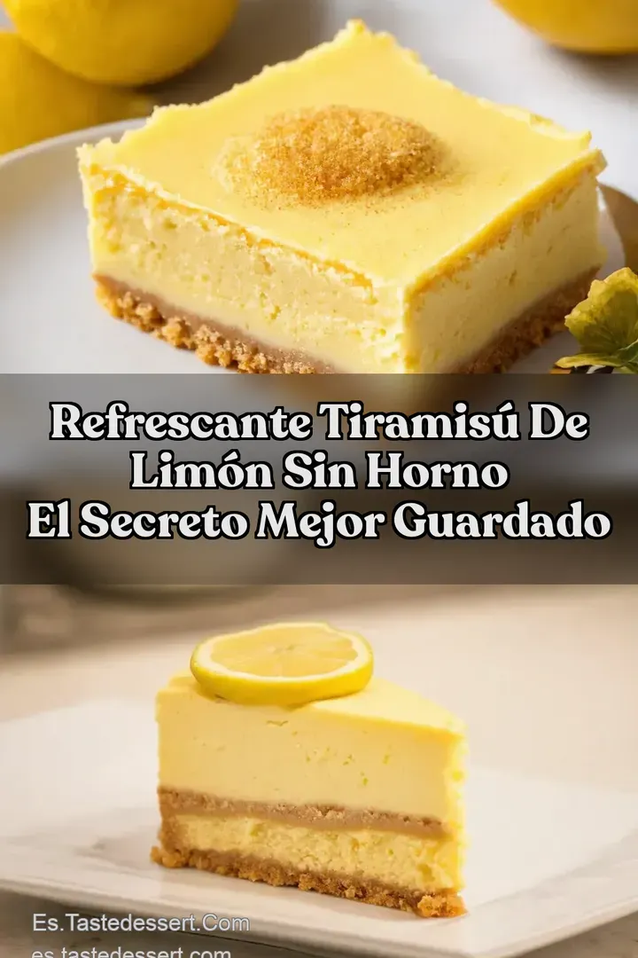 Refrescante Tiramis&uacute; de Lim&oacute;n Sin Horno El Secreto Mejor Guardado
