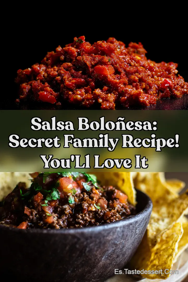 Salsa Bolo&ntilde;esa: Secret Family Recipe! You ll LOVE It
