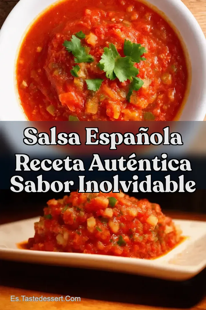 Salsa Espa&ntilde;ola Receta Aut&eacute;ntica Sabor Inolvidable
