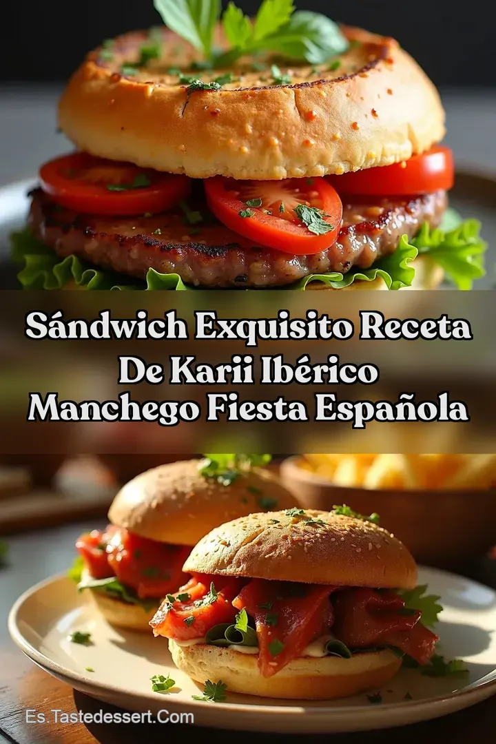 S&aacute;ndwich Exquisito Receta de Karii Ib&eacute;rico Manchego Fiesta Espa&ntilde;ola