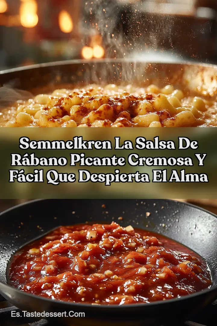 Semmelkren La Salsa de R&aacute;bano Picante Cremosa y F&aacute;cil que Despierta el Alma