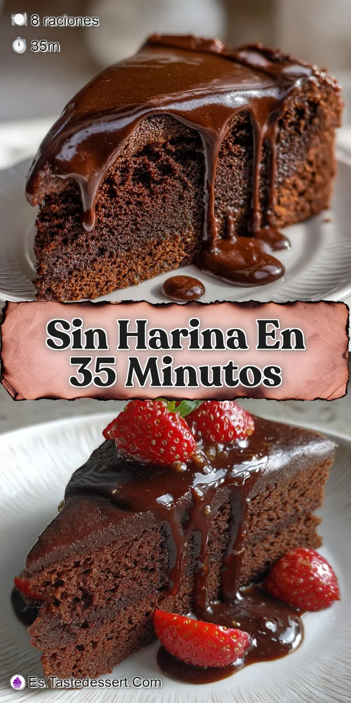 Close-up of a dense, intensely chocolate dessert bar, showing its fudgy texture and rich dark color. Hints of cocoa powder...