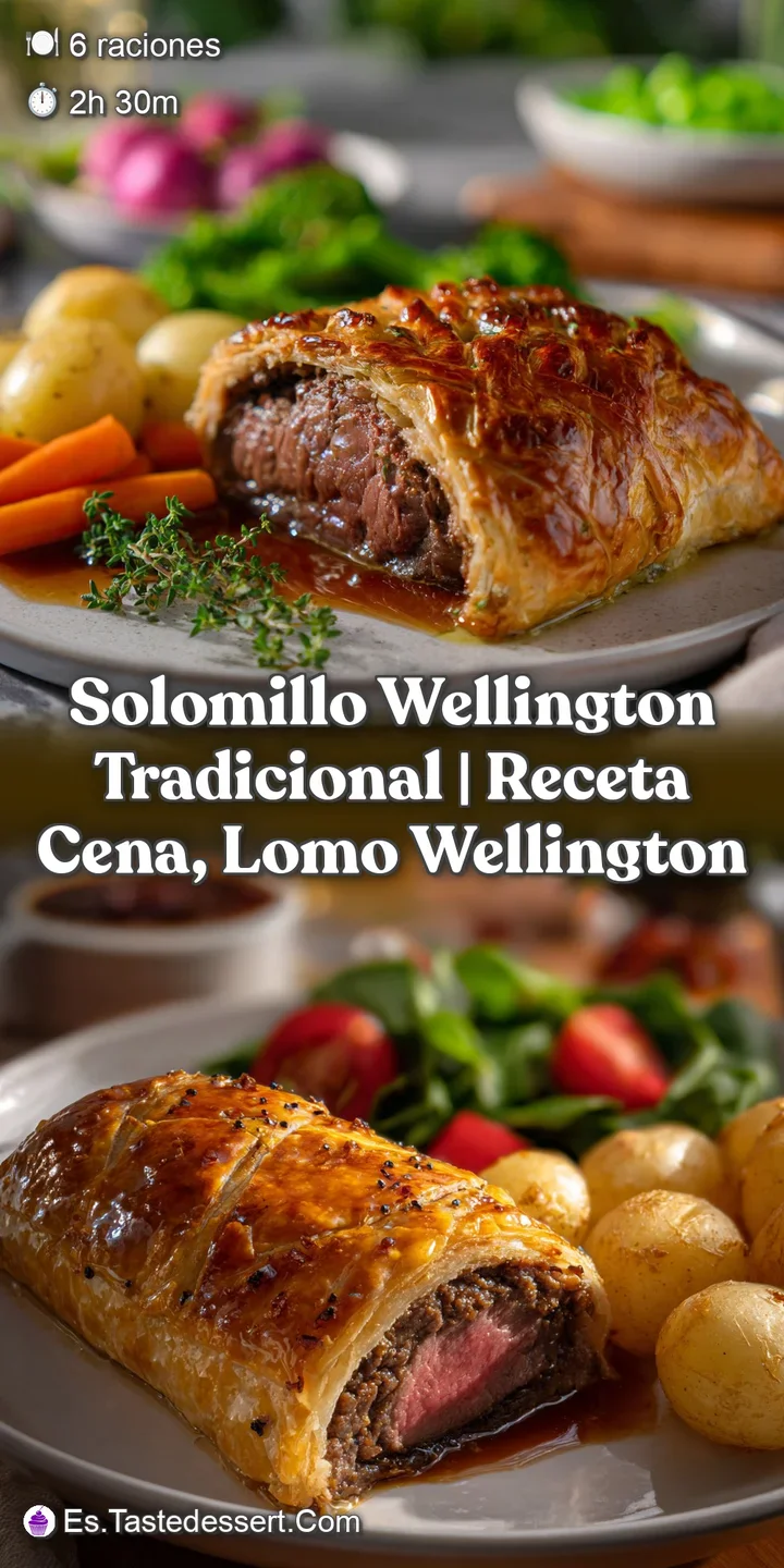 Solomillo Wellington Tradicional | Receta Cena Lomo Wellington