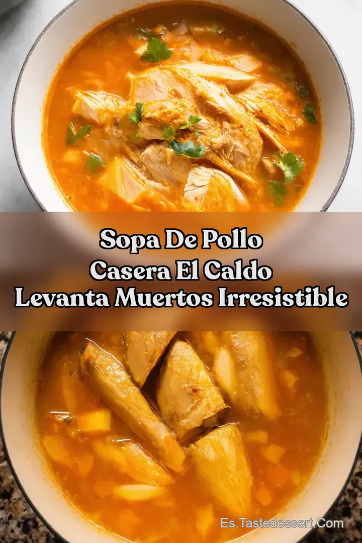Sopa de Pollo Casera El Caldo Levanta Muertos Irresistible
