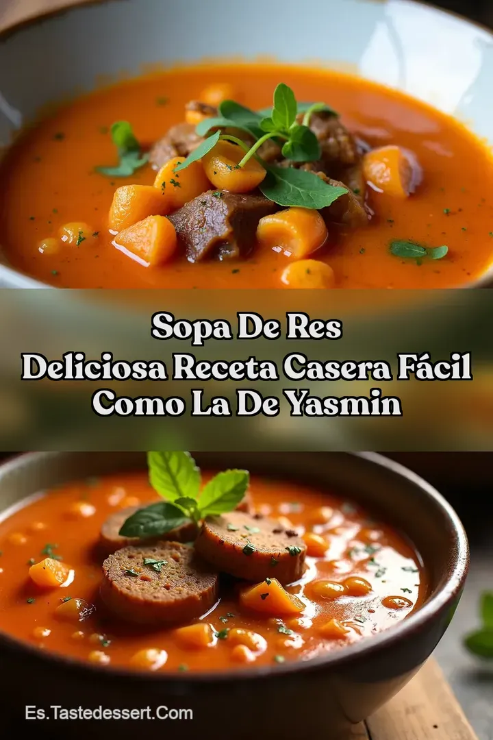 Sopa De Res Deliciosa Receta Casera F&aacute;cil Como La De Yasmin