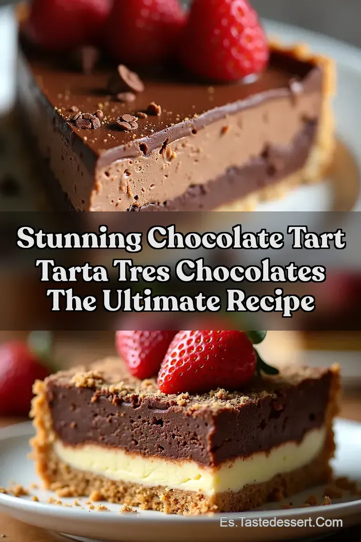 Stunning Chocolate Tart Tarta Tres Chocolates The Ultimate Recipe