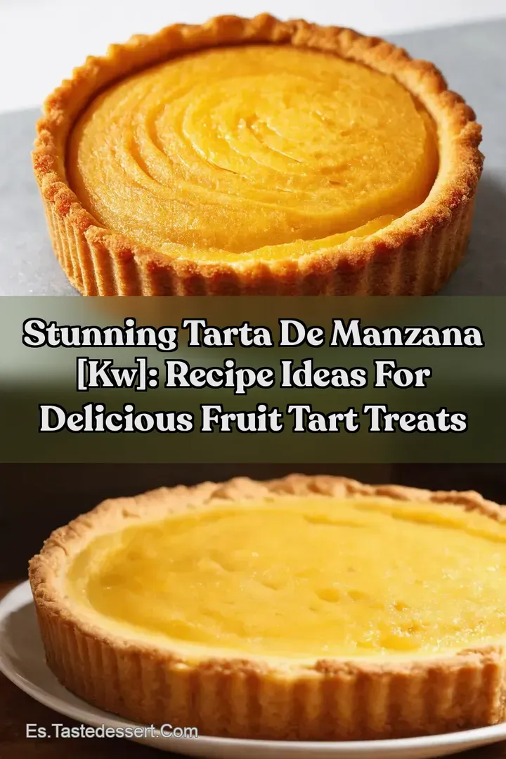 Stunning Tarta de Manzana [kw]: Recipe Ideas for Delicious Fruit Tart Treats