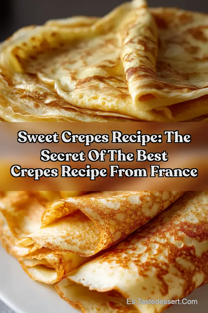 Sweet Crepes Recipe: The Secret of the Best Crepes Recipe From France