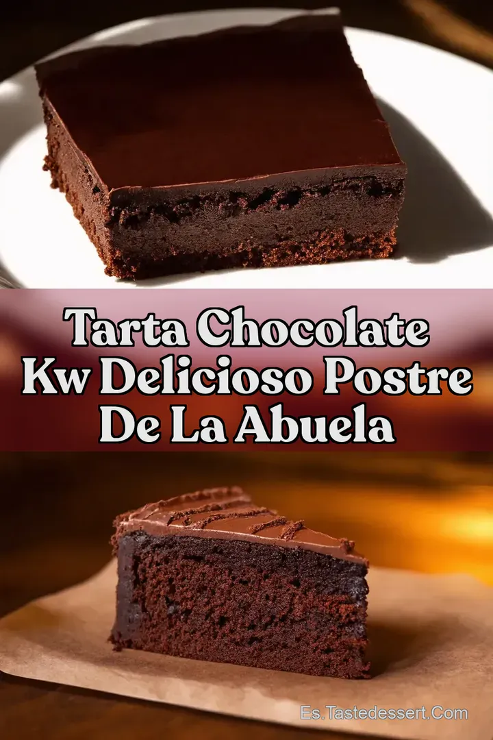 Tarta Chocolate kw Delicioso postre de la abuela