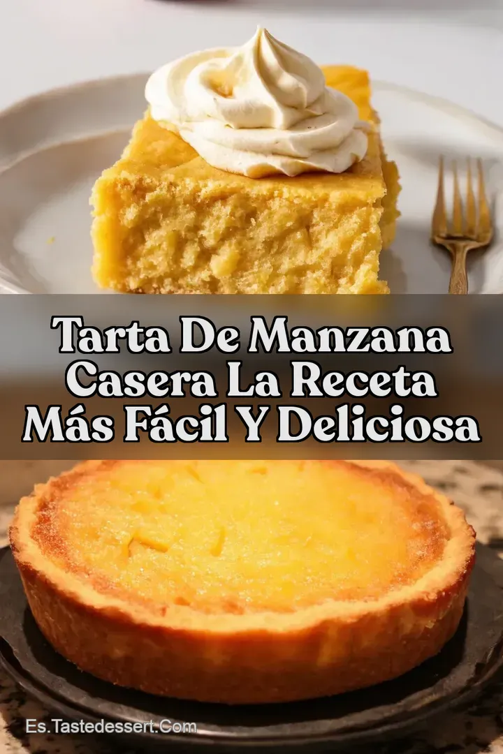 Tarta de Manzana Casera La Receta M&aacute;s F&aacute;cil y Deliciosa