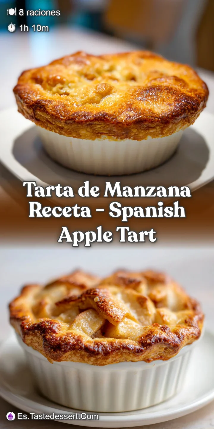 Close-up of flaky pastry crust overflowing with tender, caramelised apple chunks and a glossy glaze.