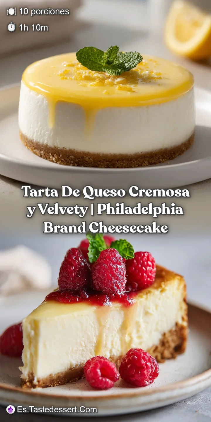 Close-up of creamy cheesecake, revealing a smooth, dense texture with a slightly caramelized top. Deliciously tempting and...