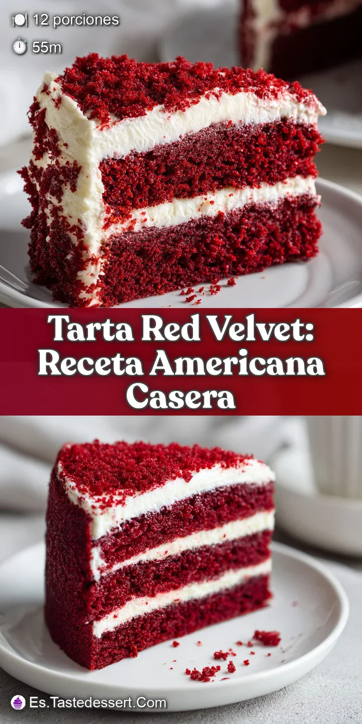 Close-up of a rich red velvet tart with a smooth, creamy filling, highlighting the tempting texture and inviting color.