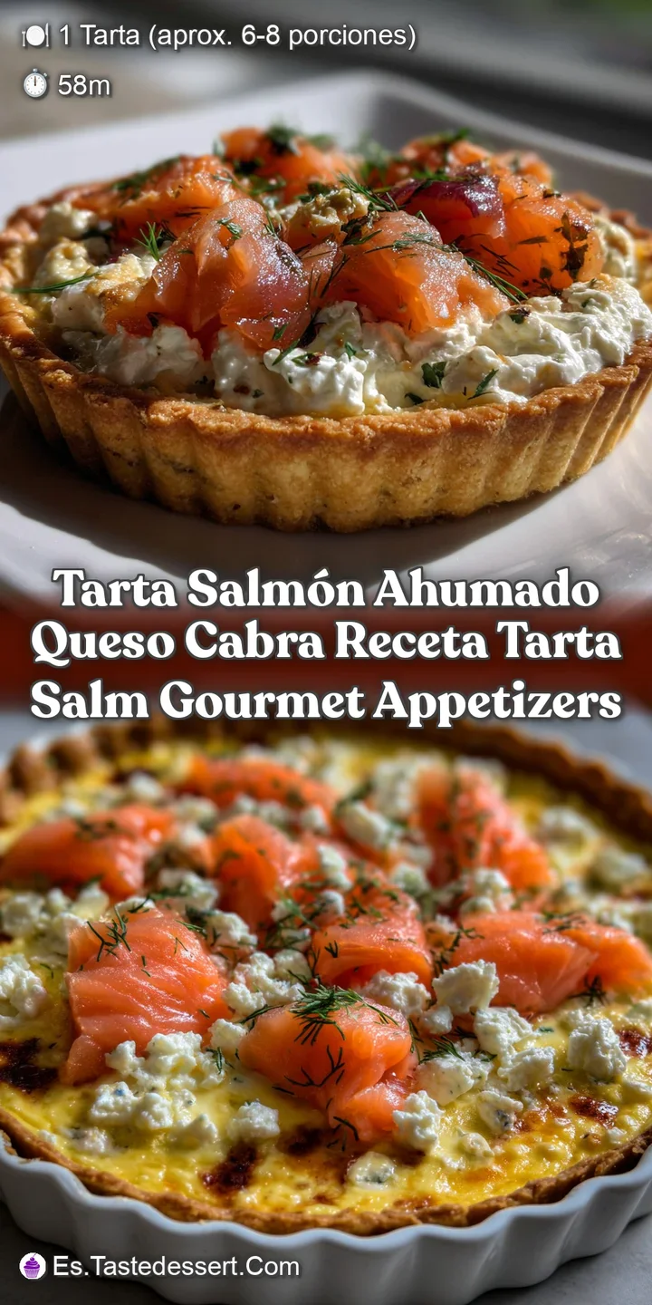 Tarta Salm&oacute;n Ahumado Queso Cabra Receta Tarta Salm Gourmet Appetizers