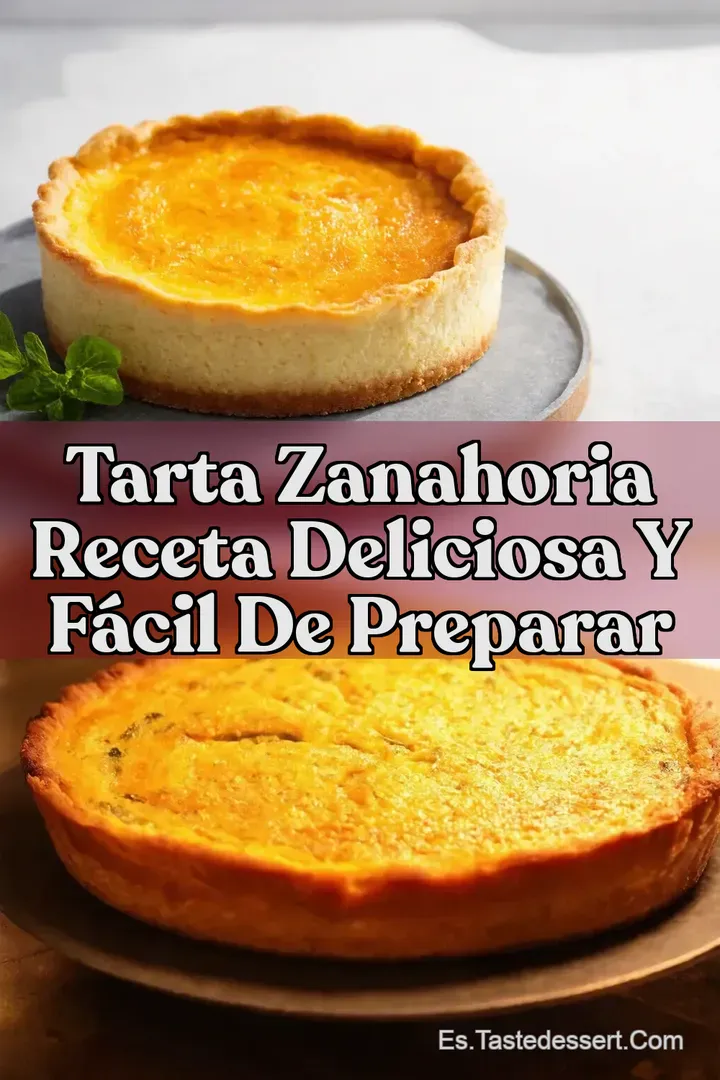 Tarta Zanahoria Receta Deliciosa y F&aacute;cil de Preparar