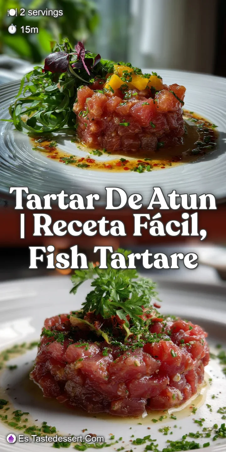 Close-up of velvety tuna tartare: glistening, crimson cubes contrasted by the creamy green avocado, and a hint of fresh ci...