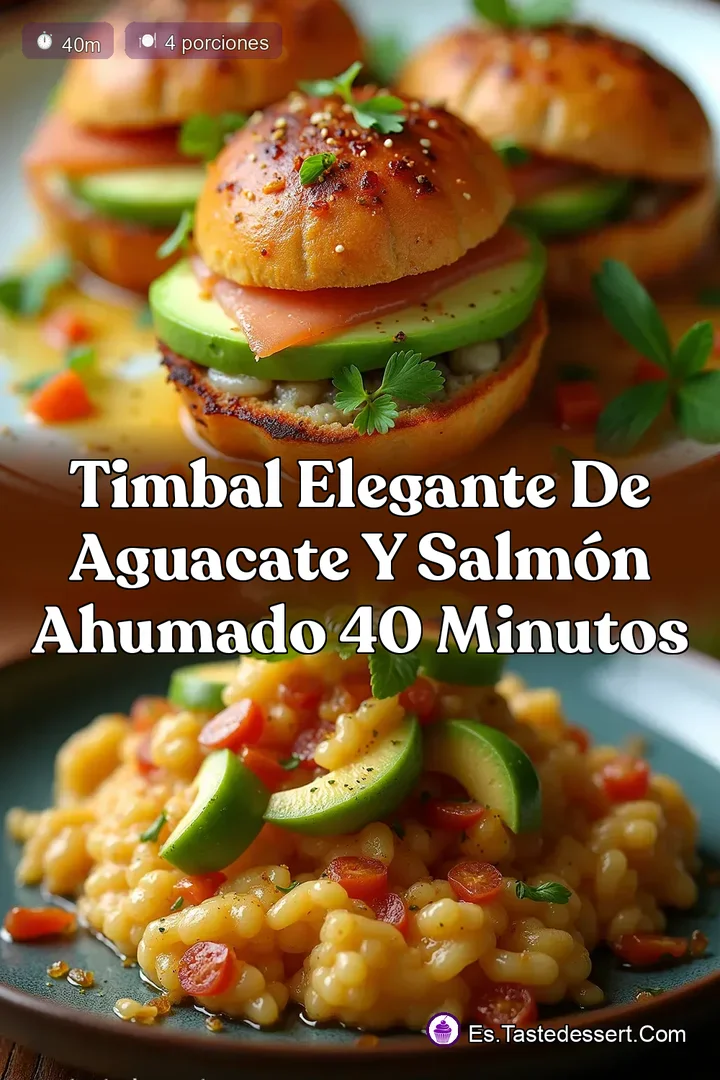 Timbal Elegante de Aguacate y Salm&oacute;n Ahumado 40 Minutos