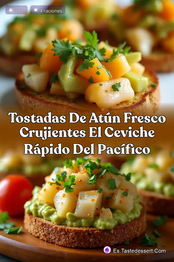 Tostadas de At&uacute;n Fresco Crujientes El Ceviche R&aacute;pido del Pac&iacute;fico