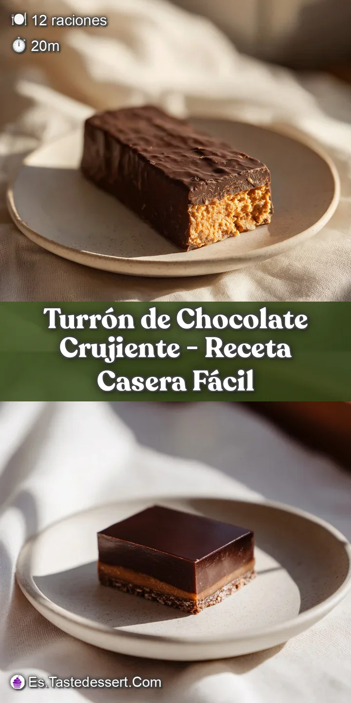 Close-up of a textured chocolate turr&oacute;n with visible almond pieces and a tempting crumb.