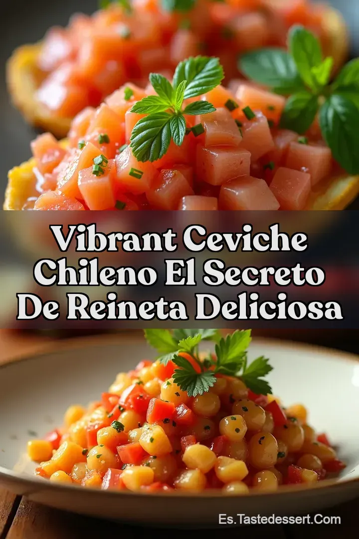 Vibrant Ceviche Chileno El Secreto De Reineta Deliciosa