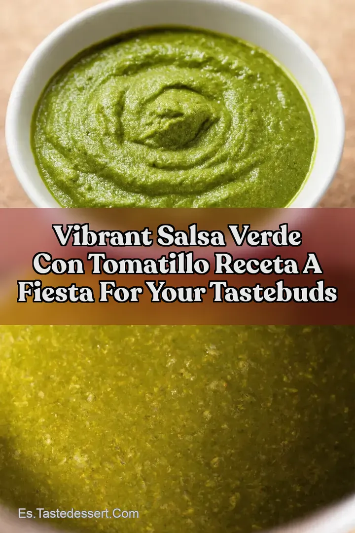 Vibrant Salsa Verde Con Tomatillo Receta A Fiesta For Your Tastebuds