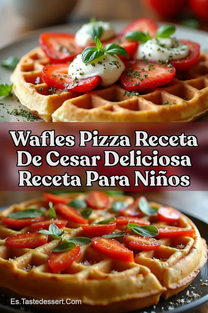 Wafles Pizza Receta de Cesar Deliciosa Receta para Ni&ntilde;os