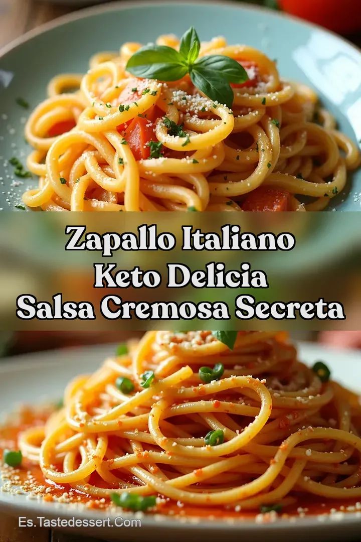 Zapallo Italiano Keto Delicia Salsa Cremosa Secreta