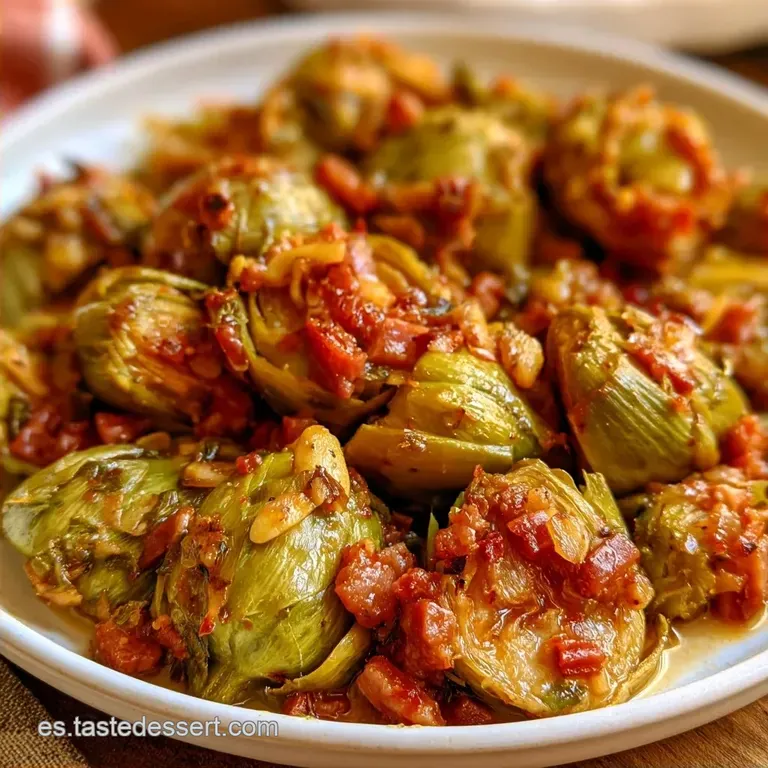 Alcachofas a la Andaluza con Jamón Serrano