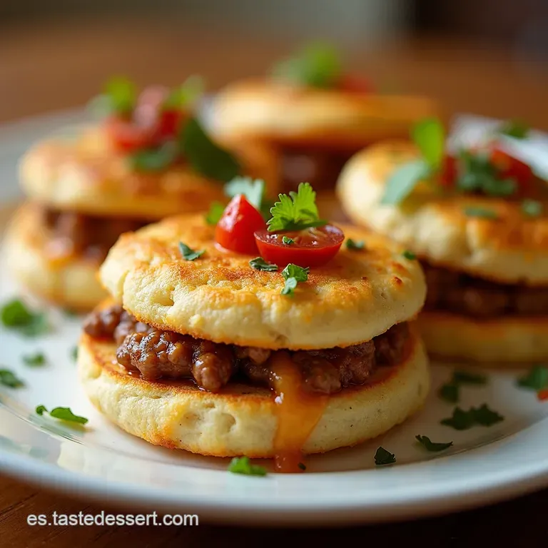 Arepas Rellenas de Carne Desmechada