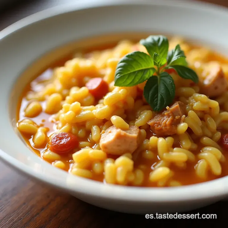 Arroz Caldoso de Pollo Cremoso y Reconfortante