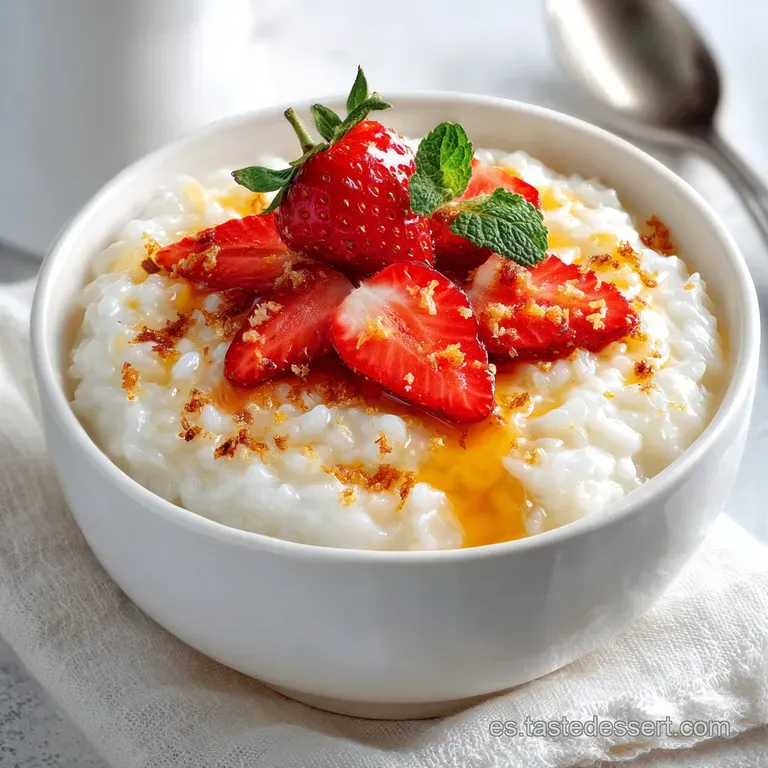 Arroz con Leche Cremoso y C&iacute;trico