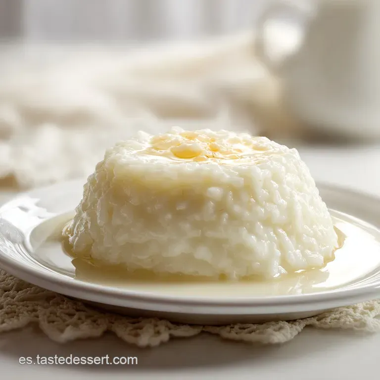 Elegant ramekin of chilled arroz con leche; sprinkle of cinnamon, mint sprig, spoon resting; a simple dessert elevated.
