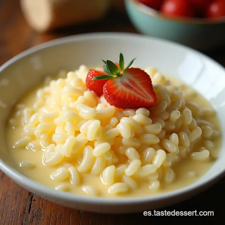 Arroz con Leche Cremoso con Leche Condensada