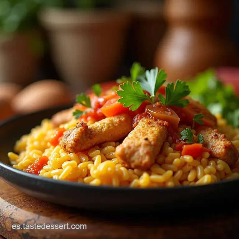 Aut&eacute;ntico Arroz Con Pollo Puertorrique&ntilde;o presentation