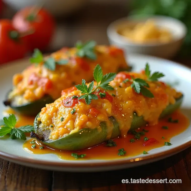 Barquitos De Verano Calabacines Rellenos De At&uacute;n a La Mediterr&aacute;nea presentation