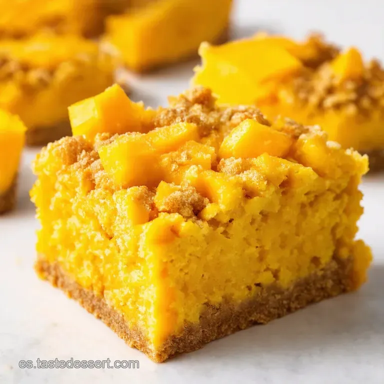 Barras de Crumble de Mango Un Sol Tropical en Cada Bocado