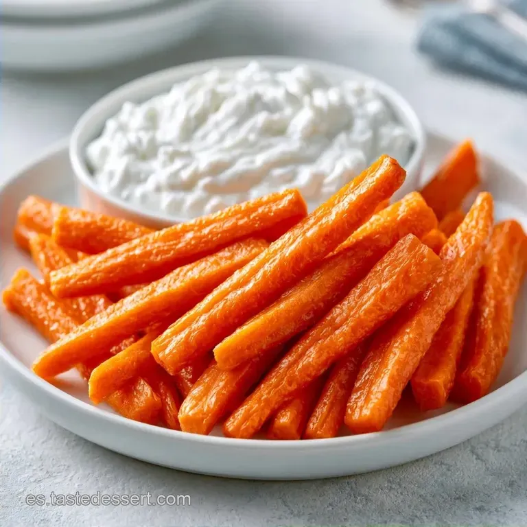 Bastones De Zanahoria Divertidos Con Yogur